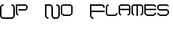 Up No Flames font