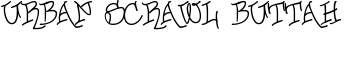 Urban Scrawl Buttah font