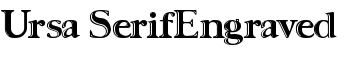 Ursa SerifEngraved font