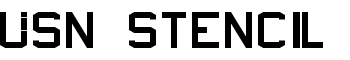 USN_Stencil font