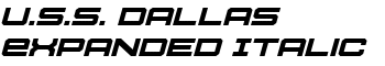 download U.S.S. Dallas Expanded Italic font