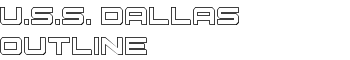 download U.S.S. Dallas Outline font