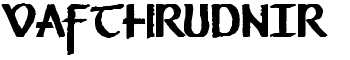 Vafthrudnir font