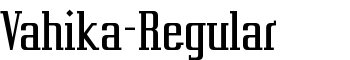 Vahika-Regular font
