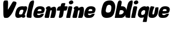 download Valentine Oblique font