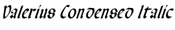 download Valerius Condensed Italic font