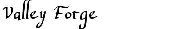 Valley Forge font