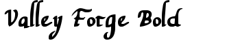 Valley Forge Bold font