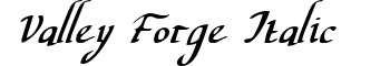 Valley Forge Italic font