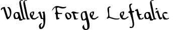 download Valley Forge Leftalic font