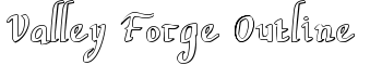 Valley Forge Outline font
