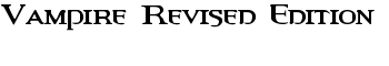 Vampire Revised Edition font