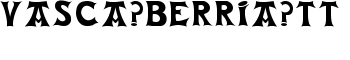 Vasca-Berria-TT font