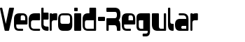 download Vectroid-Regular font