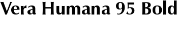 download Vera Humana 95 Bold font