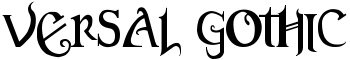 Versal Gothic font