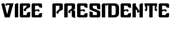 Vice Presidente font