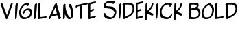 Vigilante Sidekick Bold font
