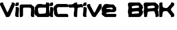 Vindictive BRK font