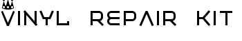 Vinyl repair kit font