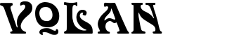 Volan font