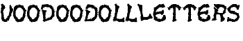 VoodooDollLetters font