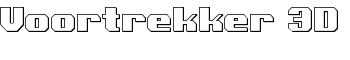 Voortrekker 3D font