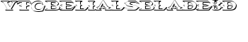 VTCBelialsBlade3d font