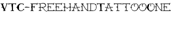 VTC-FreehandTattooOne font