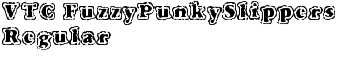 VTC FuzzyPunkySlippers Regular font