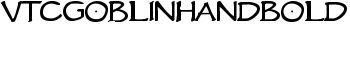 VTCGoblinHandBold font