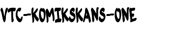 VTC-KomikSkans-One font