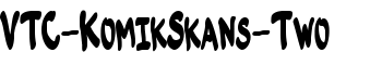 VTC-KomikSkans-Two font