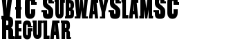 VTC SubwaySlamSC Regular font