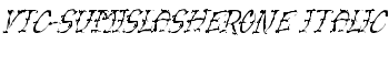 VTC-SumiSlasherOne Italic font