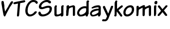 VTCSundaykomix font