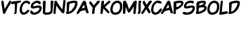 VTCSundaykomixcapsBold font