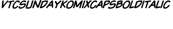 download VTCSundaykomixcapsboldItalic font