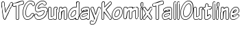 download VTCSundayKomixTallOutline font