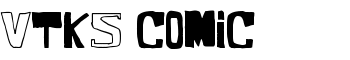 VTKS COMIC font