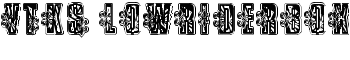 VTKS LowRiderBox font