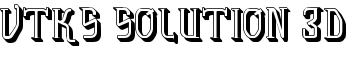 vtks solution 3d font