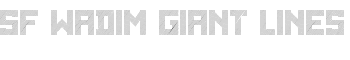 SF WADIM GIANT LINES font