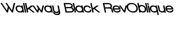 download Walkway Black RevOblique font