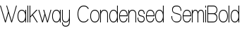 download Walkway Condensed SemiBold font