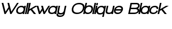 download Walkway Oblique Black font