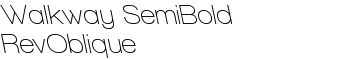 download Walkway SemiBold RevOblique font