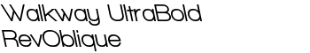 download Walkway UltraBold RevOblique font