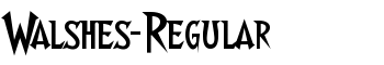 Walshes-Regular font