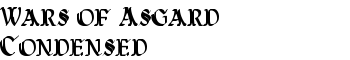 download Wars of Asgard Condensed font